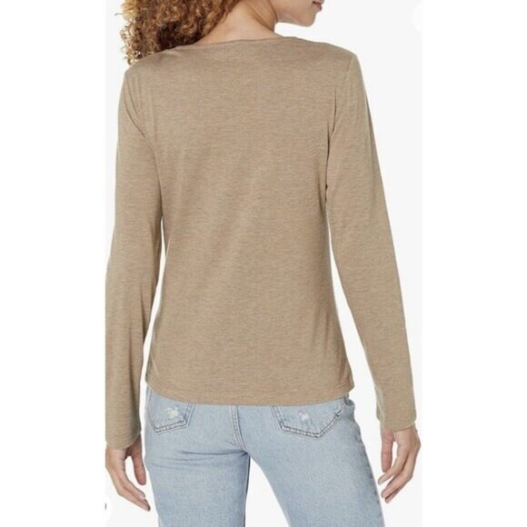 Tommy Hilfiger Women's Shiny Long Sleeve Lurex Twist Front Knit Top Size L New - Picture 2 of 15